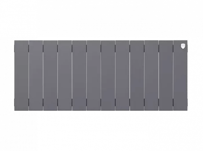 Биметаллический радиатор отопления Royal Thermo PianoForte 300 12 секций Silver Satin