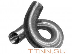 Газоход гофрированный d 130 мм (2м) из нержавеющей стали