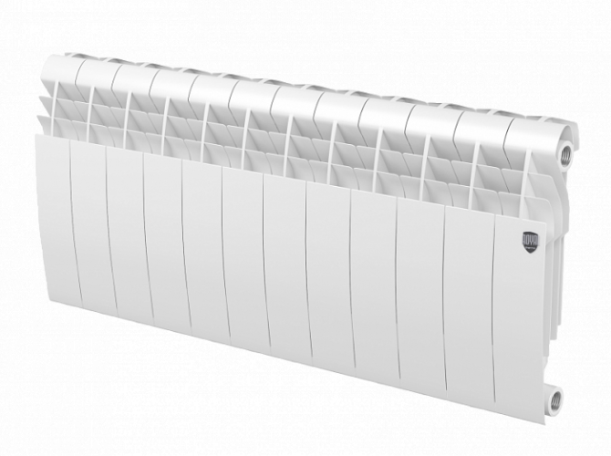 Биметаллический радиатор Royal Thermo Biliner 350 VD 12 секц. Bianco Traffico