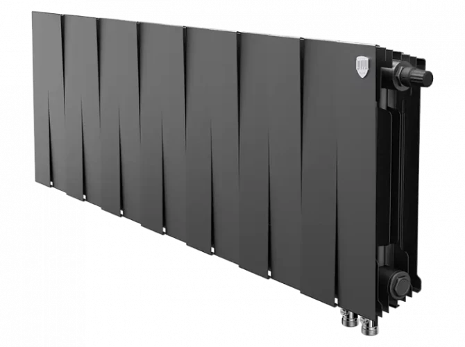 Биметаллический радиатор отопления Royal Thermo PianoForte 300 14 секций Noir Sable VDR