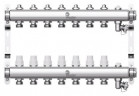 Коллектор для отопления Wester 1"-3/4 в сборе на 7 выходов с 2 заглушками