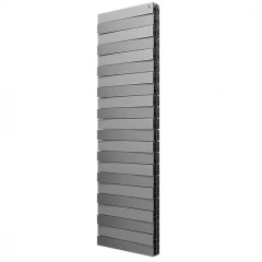 Биметаллический вертикальный радиатор Royal Thermo Piano Forte Tower Silver Satin 22 секции