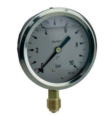 Манометр Wester 1/2" до 10 бар диаметр 80 мм